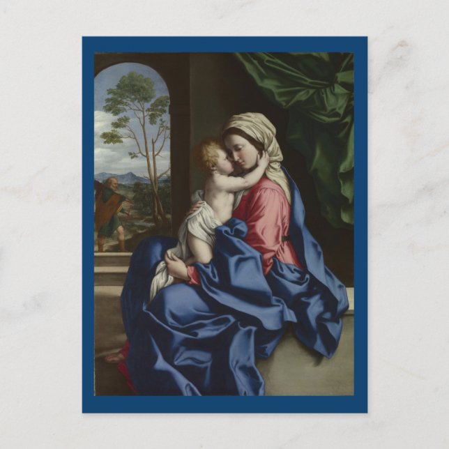 Christ Child Embracing His Mother Postcard (Front)