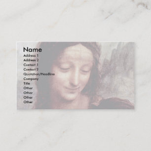 Christ Child With St. Anne Maria Lamb By Leonardo Business Card