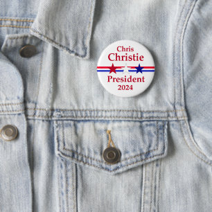 Christ Christie President 2024 6 Cm Round Badge