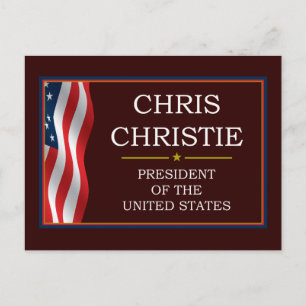 Christ Christie President V3 Postcard