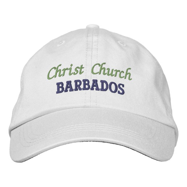 Christ Church, Barbados Embroidered Baseball Cap (Front)