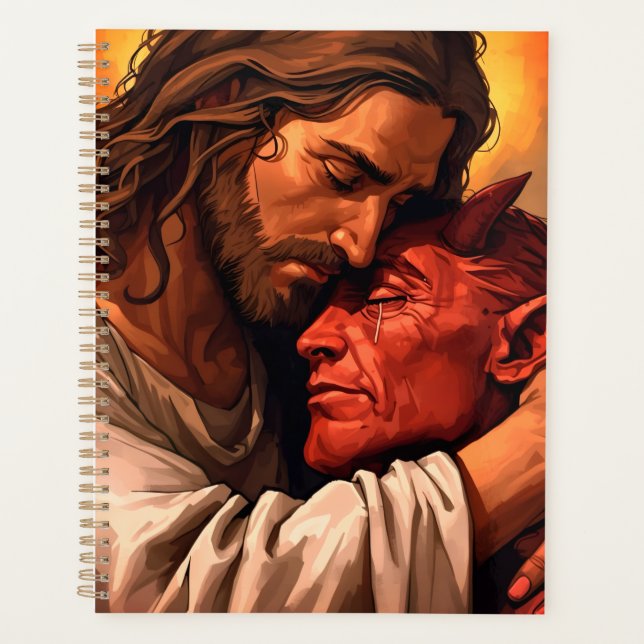 Christ Comforting Lucifer Planner (Front)