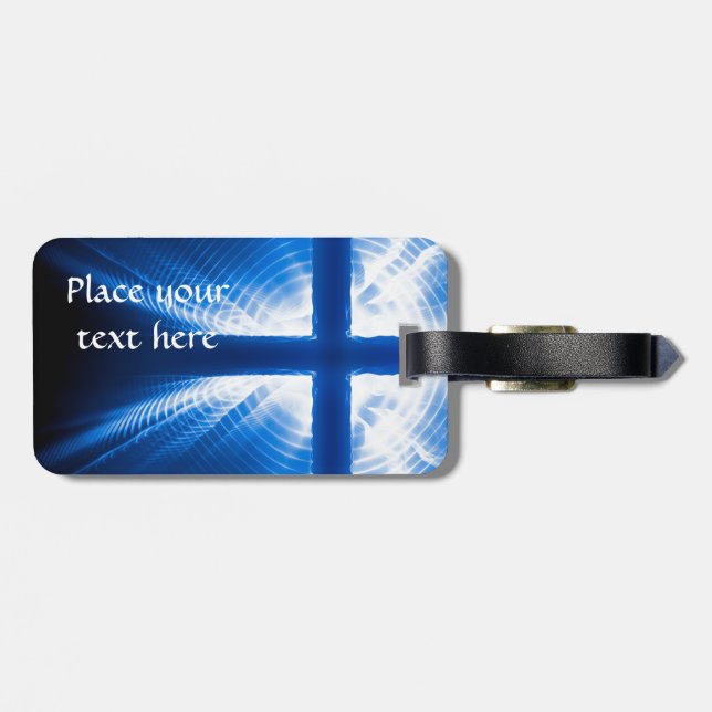 Christ Cross Luggage Tag (Back Horizontal)