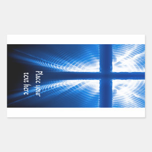 Christ Cross Rectangular Sticker