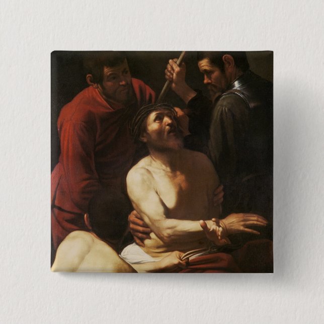 Christ Crowned by Thorns, c.1602 15 Cm Square Badge (Front)