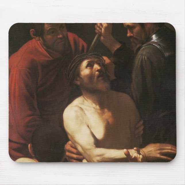 Christ Crowned by Thorns, c.1602 Mouse Pad (Front)