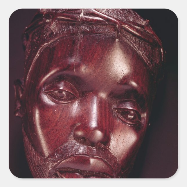 Christ Crowned with Thorns Square Sticker (Front)