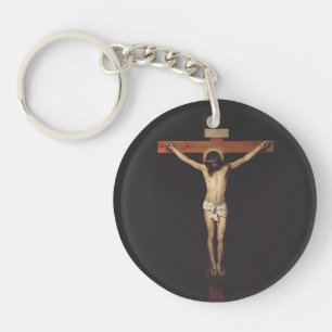Christ Crucified by Diego Velazquez Key Ring