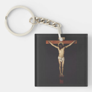 Christ Crucified by Diego Velazquez Key Ring