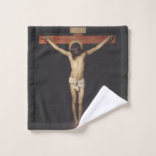 Christ Crucified by Diego Velazquez Wash Cloth