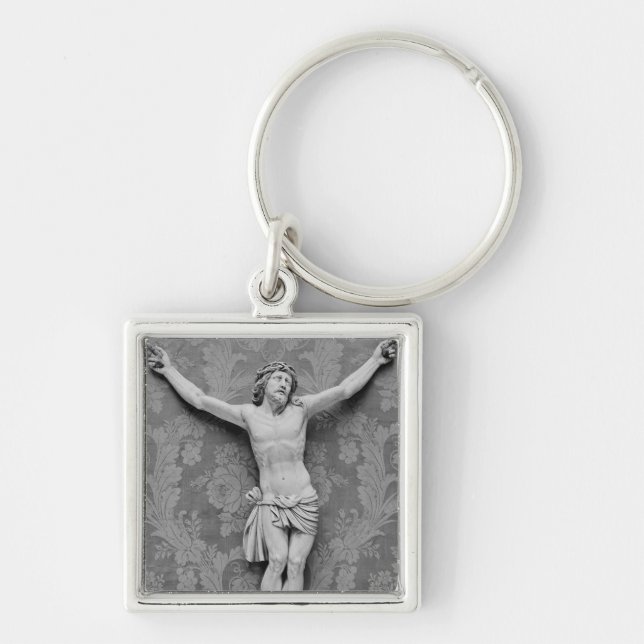 Christ Crucified, by Michelangelo Buonarroti Key Ring (Front)