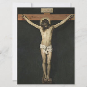 Christ Crucified on the Cross (Faith) (Velazquez) Card