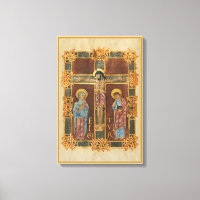 Christ Crucified Stretched Canvas Print