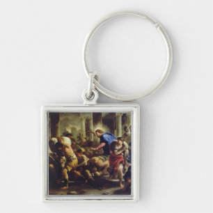 Christ Driving the Merchants from the Temple Key Ring