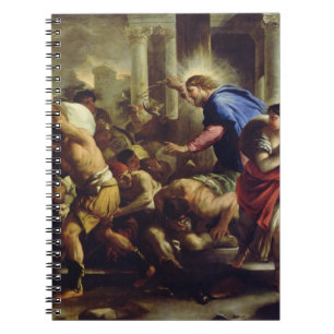 Christ Driving the Merchants from the Temple Spiral Notebook
