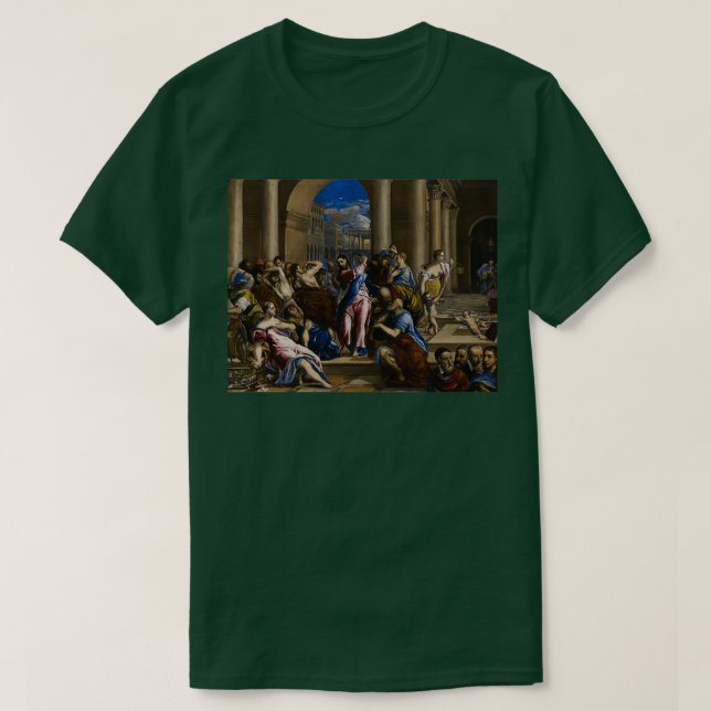 Christ Driving the Money Changers from the Temple  T-Shirt (Design Front)