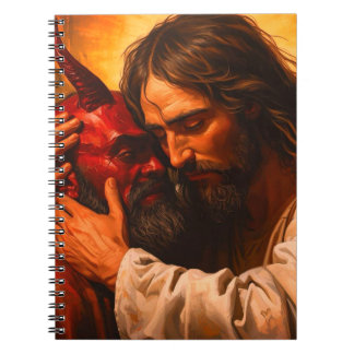 Christ Embracing Lucifer Notebook 