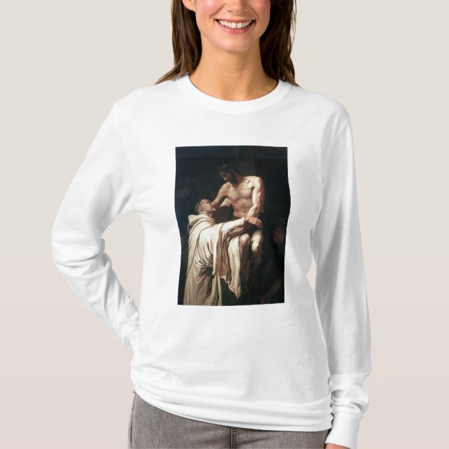 Christ Embracing St. Bernard T-Shirt (Front)