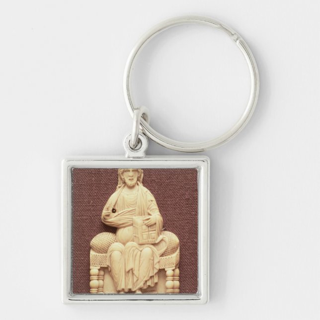 Christ enthroned, Byzantine, 10-11th century Key Ring (Front)
