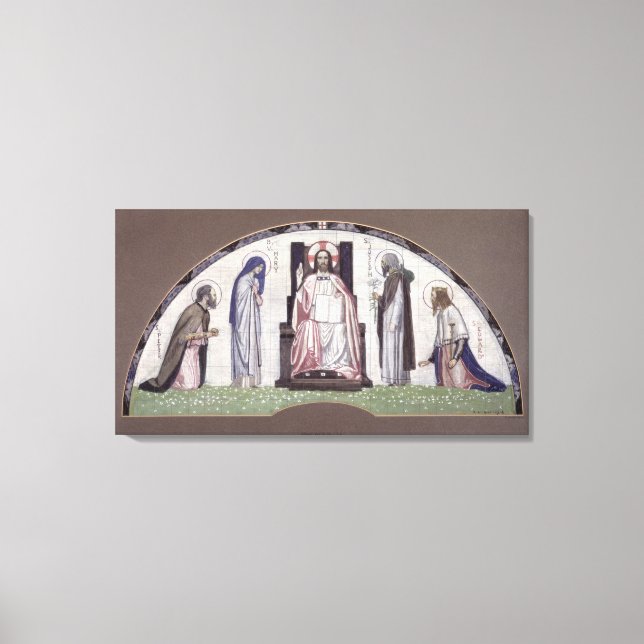 Christ Enthroned Canvas Print (Front)