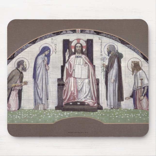 Christ Enthroned Mouse Pad (Front)