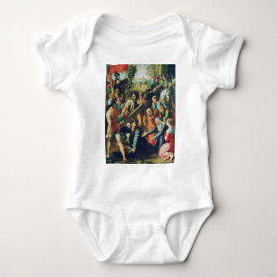 Christ Falling on the Way to Calvary Baby Bodysuit
