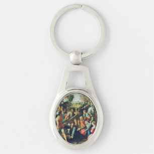 Christ Falling on the Way to Calvary Key Ring