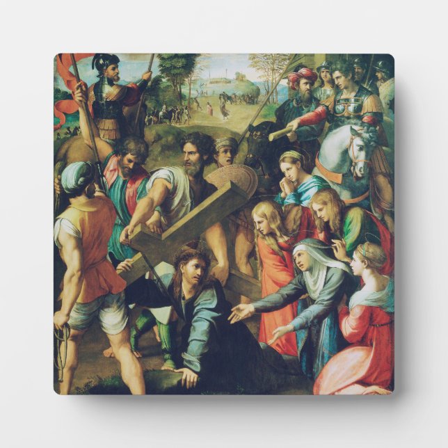 Christ Falling on the Way to Calvary Plaque (Front)