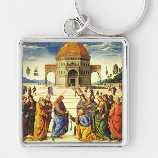 Christ Giving the Keys to Saint Peter Key Ring (Front)