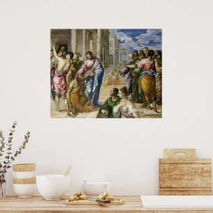 Christ Healing the Blind El Greco Poster