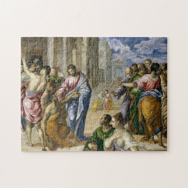 Christ Healing the Blind Jigsaw Puzzle (Horizontal)