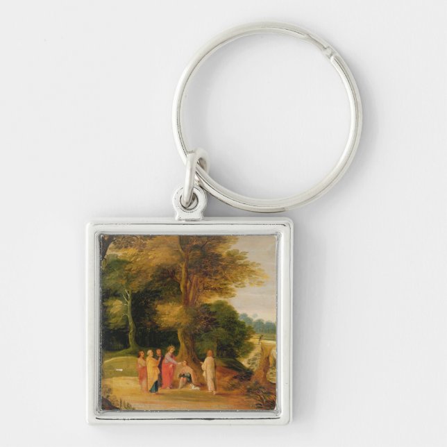 Christ Healing the Blind Man Key Ring (Front)