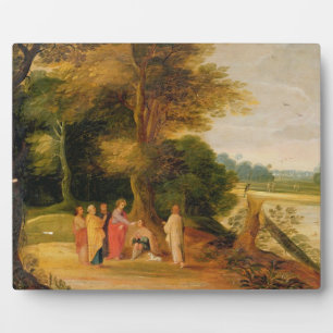 Christ Healing the Blind Man Plaque