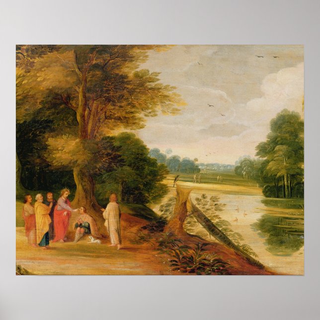 Christ Healing the Blind Man Poster (Front)
