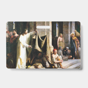 Christ Healing the Sick at Bethesda by Carl Bloch ID Badge