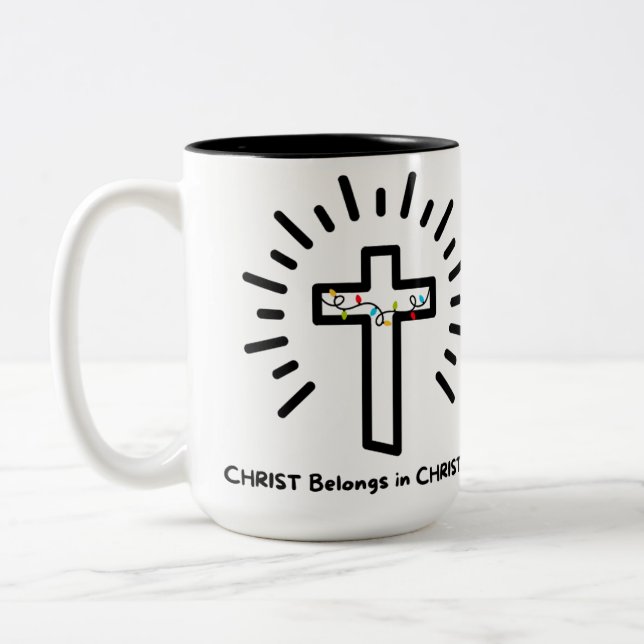 Christ in Christmas Mug (Left)