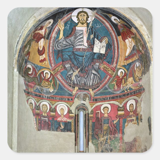 Christ in Glory 2 Square Sticker (Front)