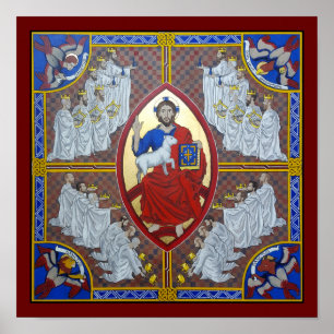 Christ in Majesty and the 24 Elders Poster Print