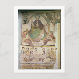 Christ in Majesty with Four Evangelical Symbols an Postcard
