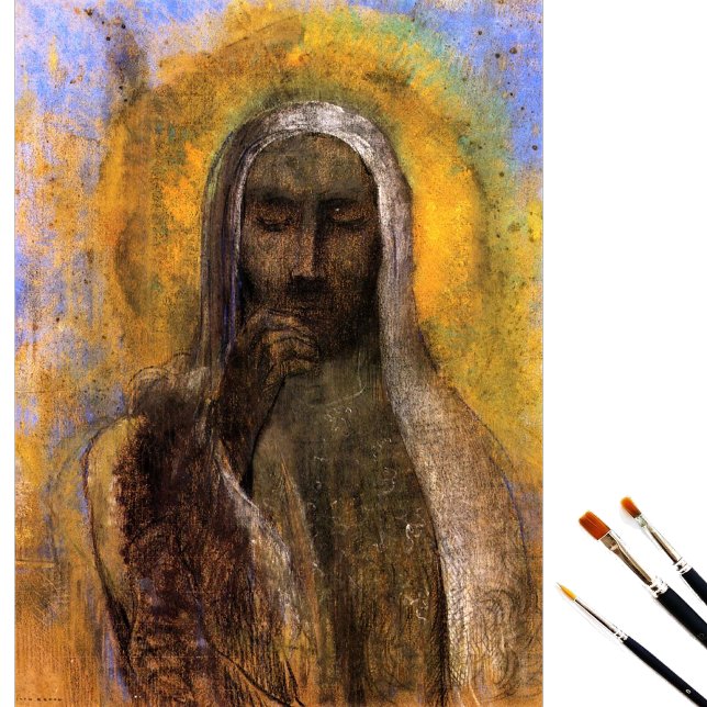 Christ in Silence by Odilon Redon Tissue Paper (Creator Uploaded)