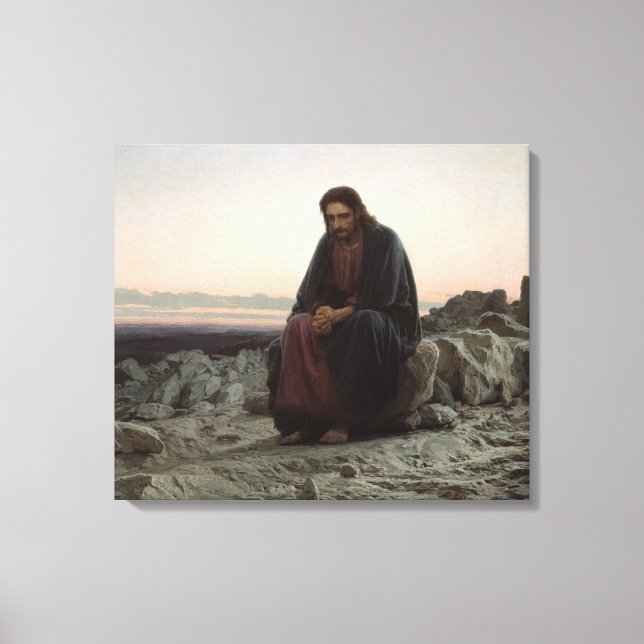 Christ in the Desert Canvas Print (Front)