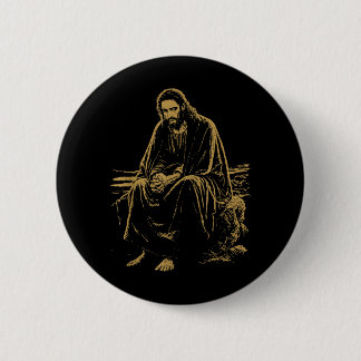Christ in the Desert Jesus Prayer Christian Faiths 6 Cm Round Badge