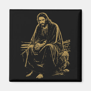 Christ in the Desert Jesus Prayer Christian Faiths Magnet