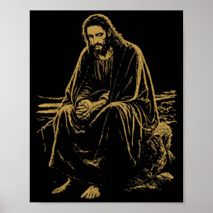 Christ in the Desert Jesus Prayer Christian Faiths Poster