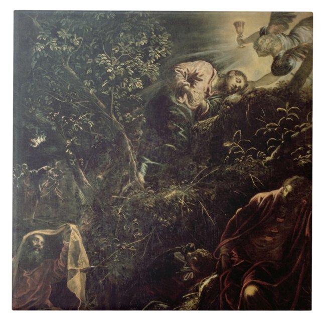 Christ in the Garden of Gethsemane 2 Tile (Front)