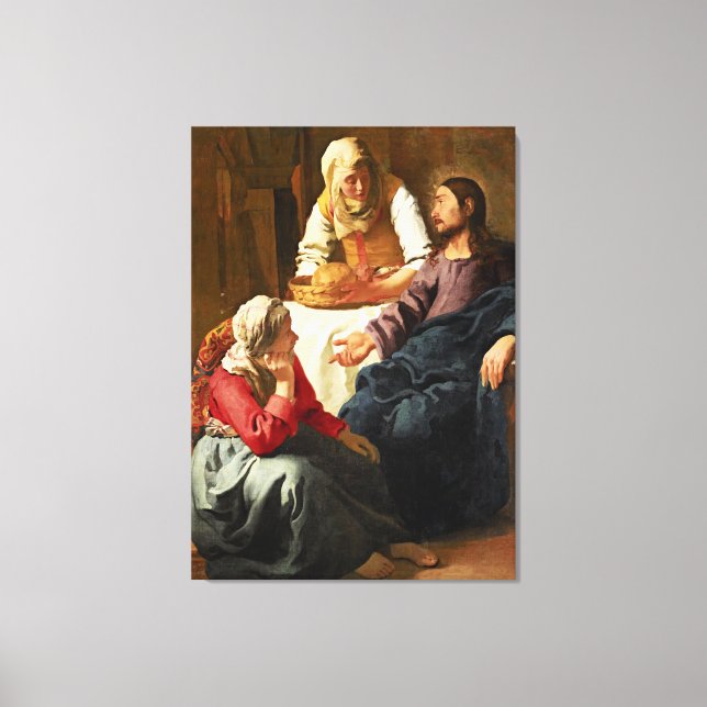 Christ in the House of Martha and Mary Canvas Print (Front)