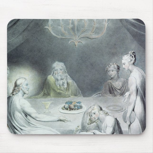 Christ in the House of Martha and Mary Mouse Pad (Front)