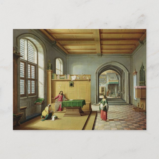 Christ in the House of Martha and Mary Postcard (Front)