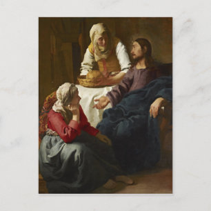 Christ in the House of Martha and Mary (Vermeer) Postcard