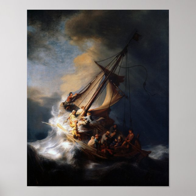 Christ in the Storm on the Sea of Galilee Poster (Front)